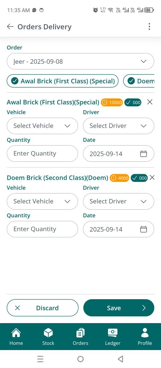 Delivery & Vehicle Management