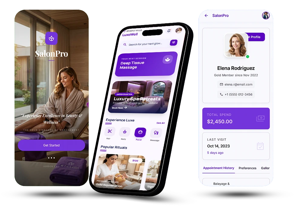 Salon / Parlor Management App